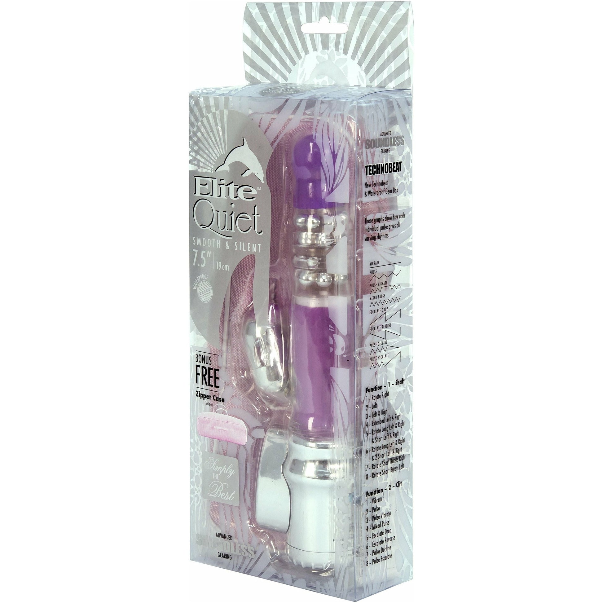 Nanma Elite Quiet Dolphin Vibrator - Purple