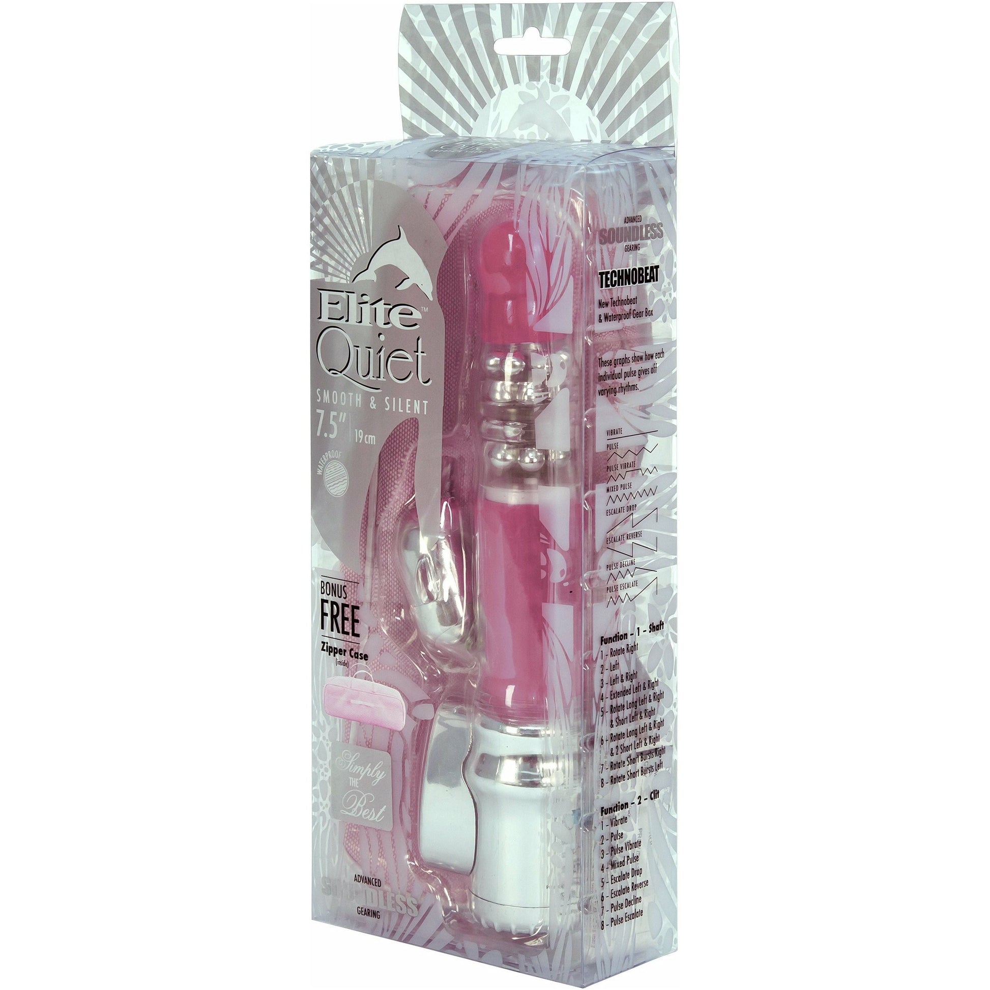 Nanma Elite Quiet Dolphin Vibrator - Pink