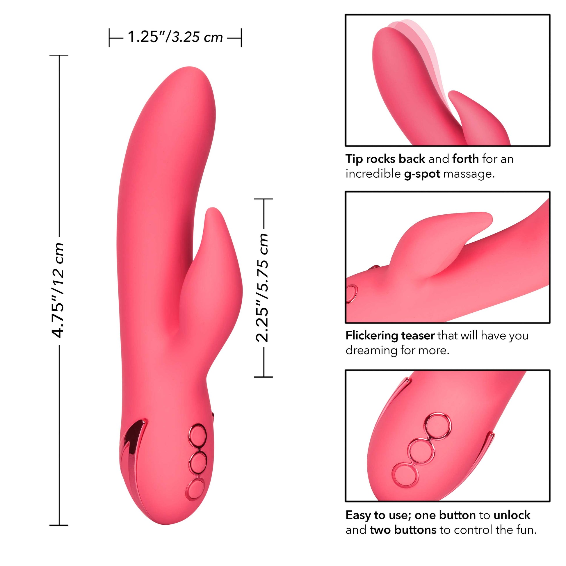 CalExotics® California Dreaming - San Francisco Sweetheart Vibrator - Pink