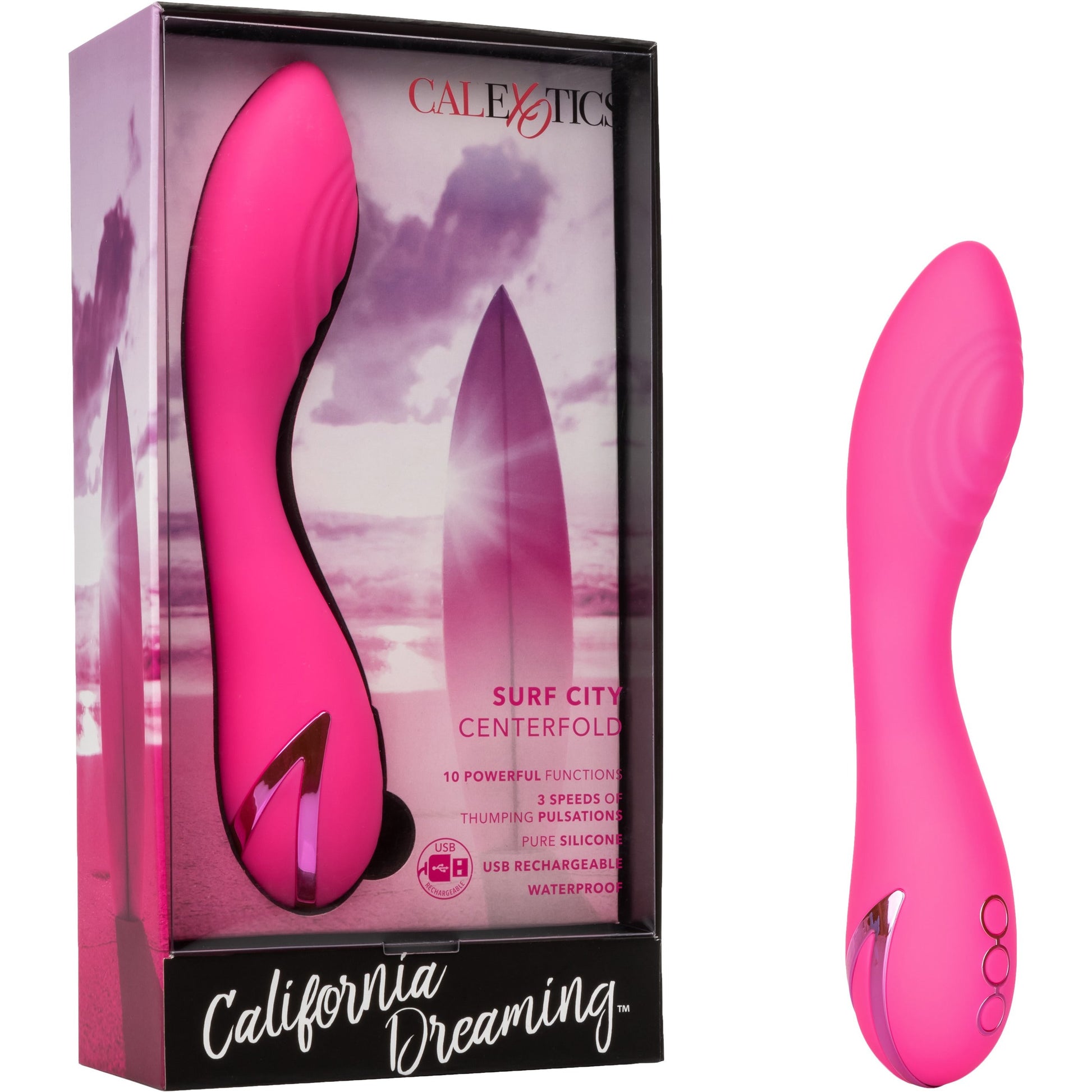 CalExotics® California Dreaming – Surf City Centerfold – Vibrator - Pink
