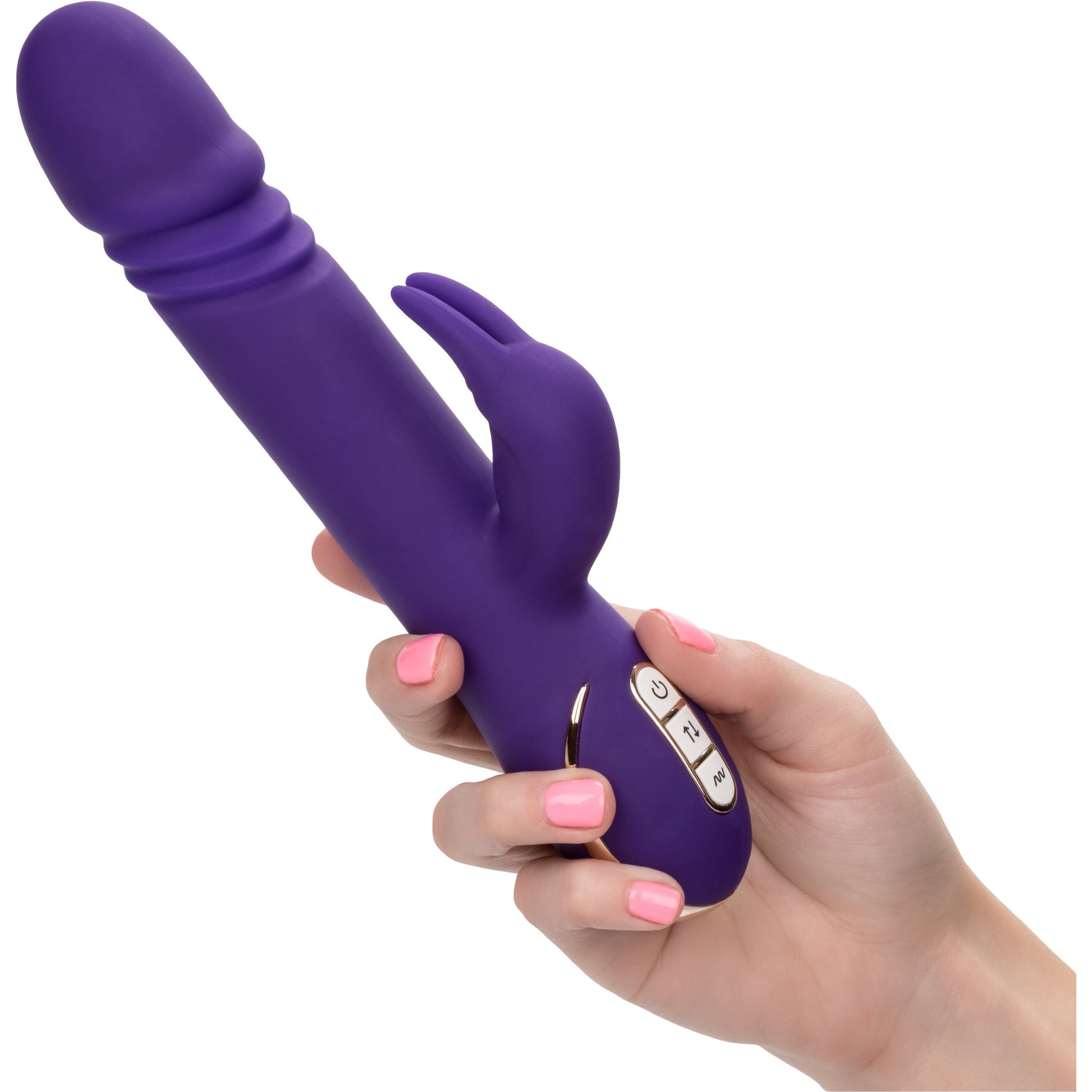 CalExotics® Jack Rabbit Signature - Silicone Thrusting Rabbit - Purple