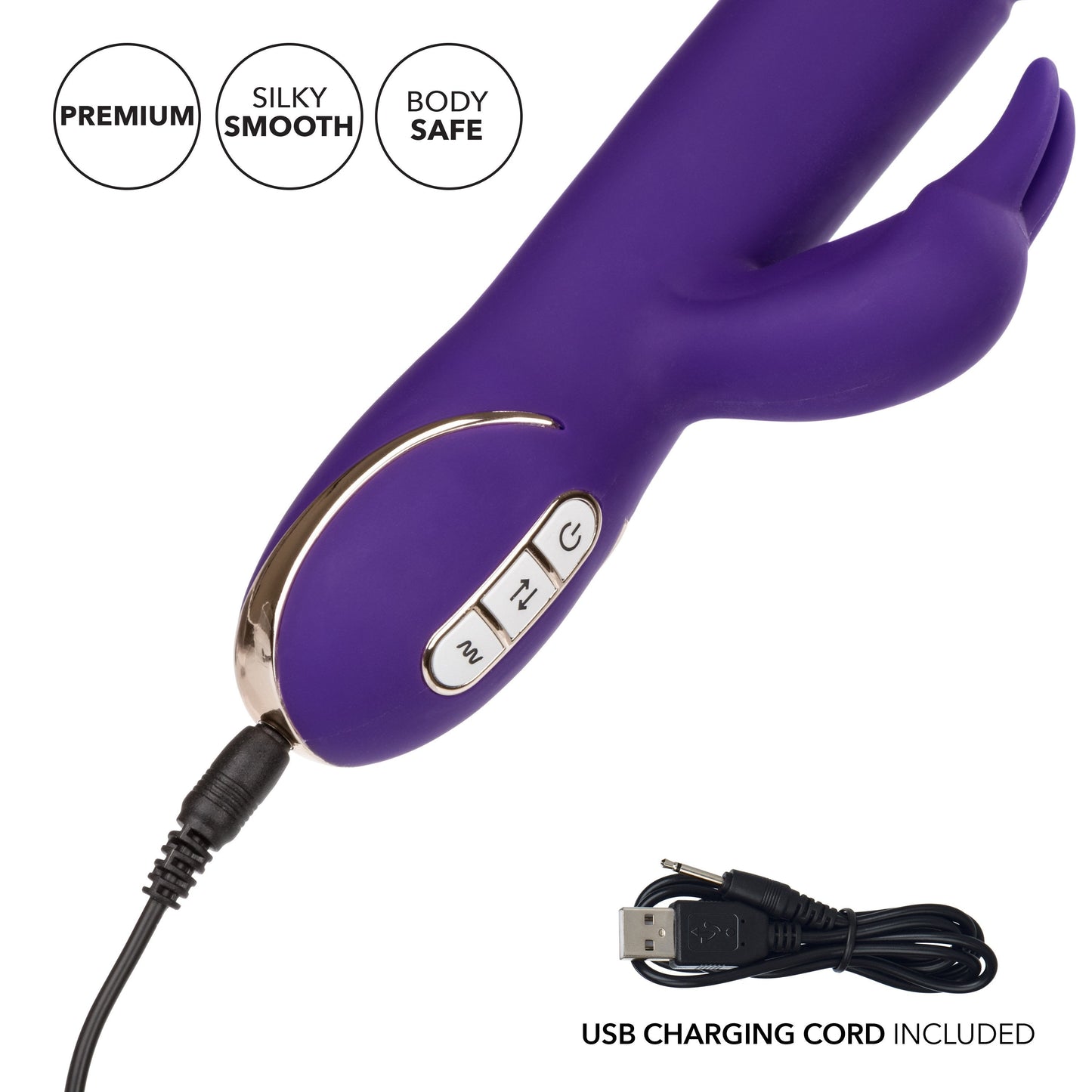 CalExotics® Jack Rabbit Signature - Silicone Thrusting Rabbit - Purple