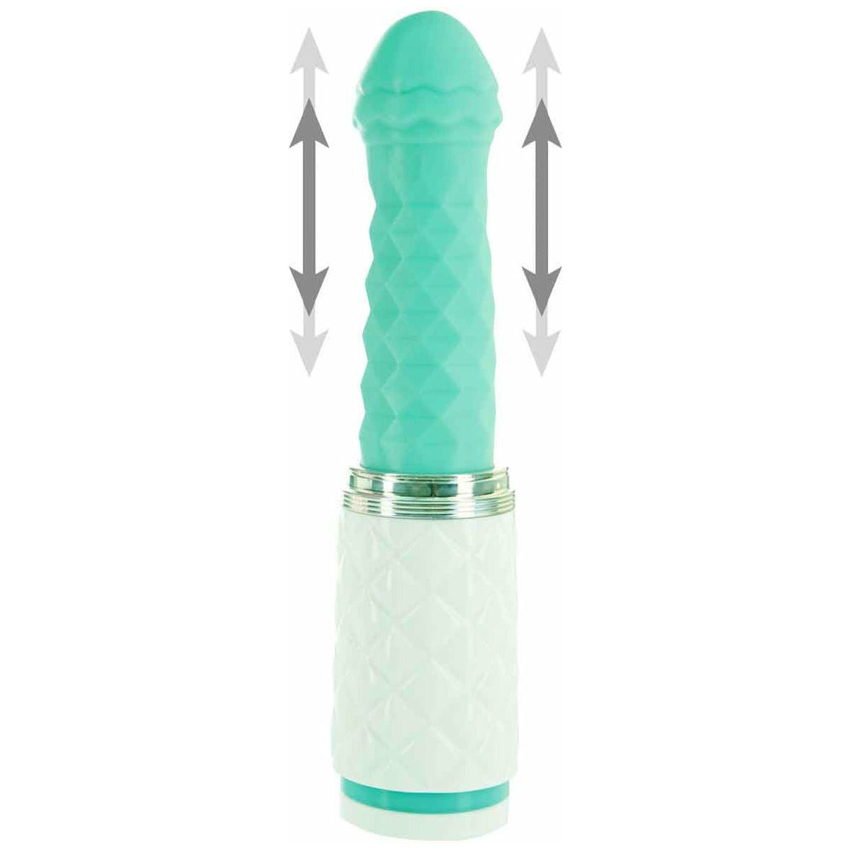 Pillow Talk Feisty - Thrusting Vibrator - Teal