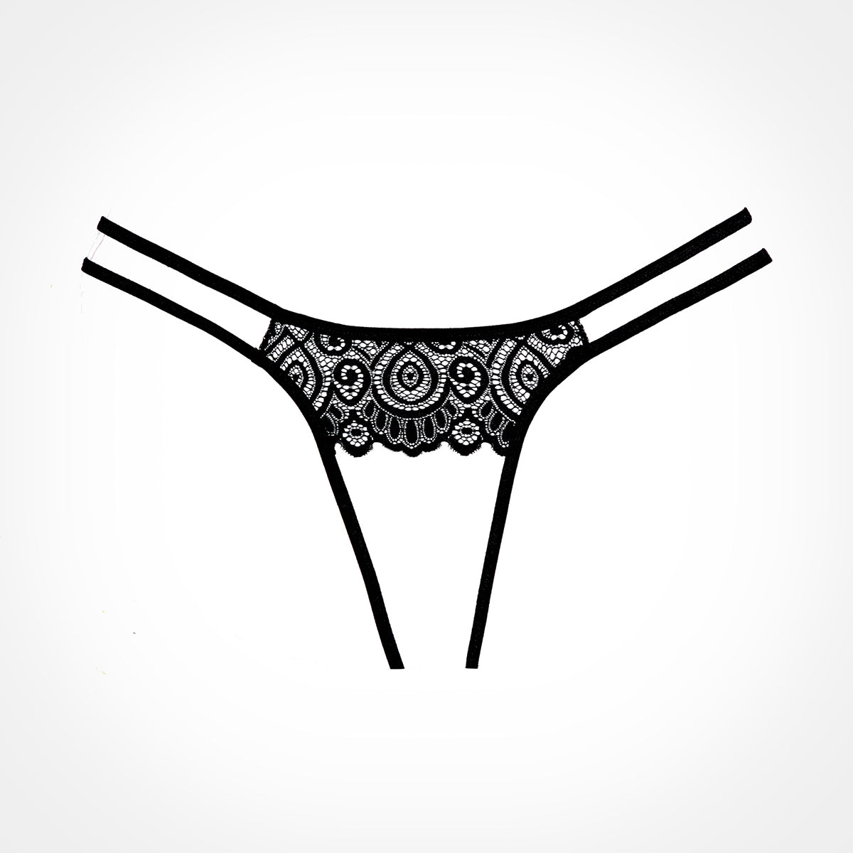 Adore By Allure – Lovestruck Panty – Black – One Size