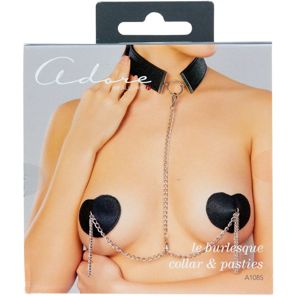 Adore By Allure – Collar with Detachable Heart Pasties