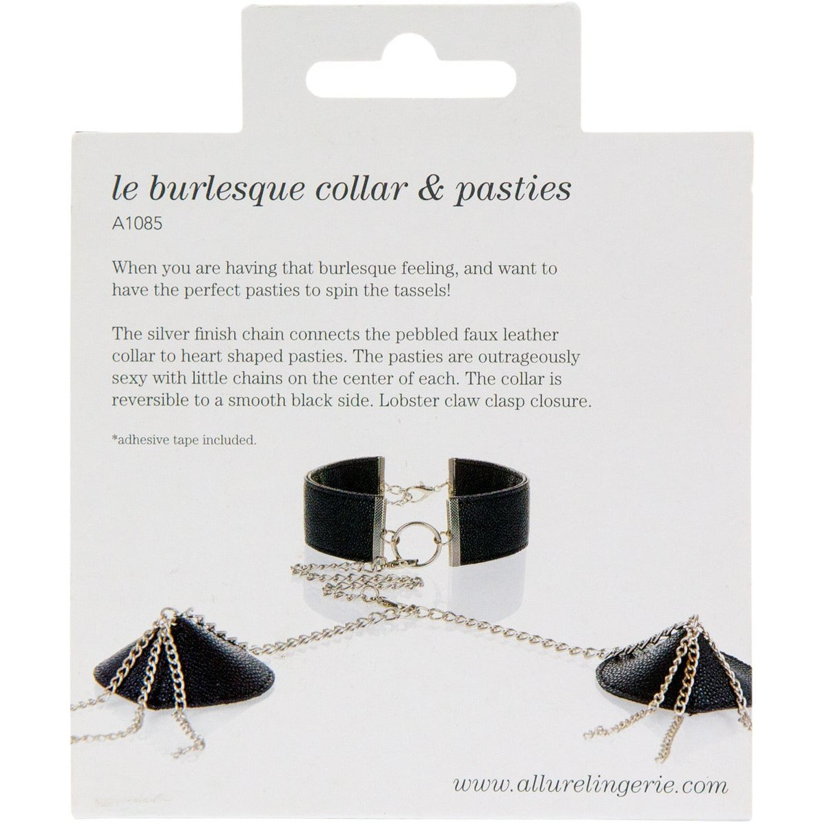 Adore By Allure – Collar with Detachable Heart Pasties