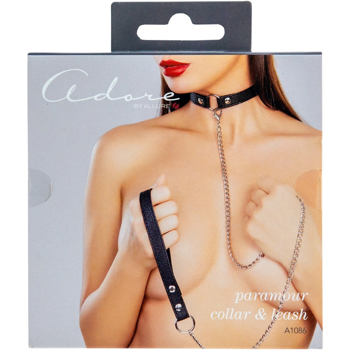 Adore By Allure – Collar with Detachable Leash - Black