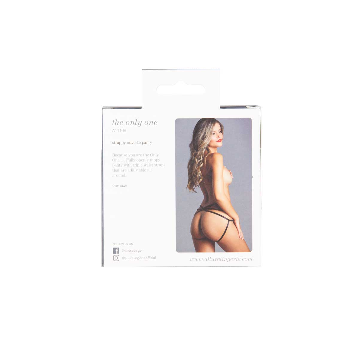 Adore By Allure – The Only One Panty – Black – One Size