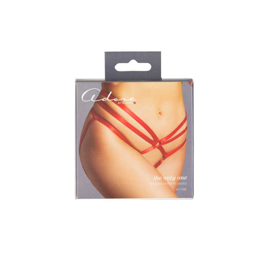 Adore By Allure – The Only One Panty – Red – One Size