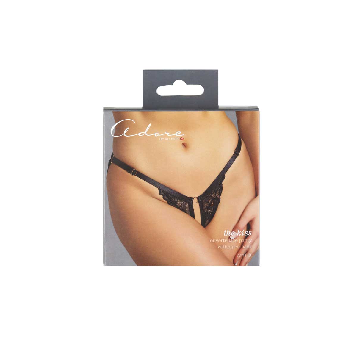 Adore By Allure – The Kiss Panty – Black – One Size