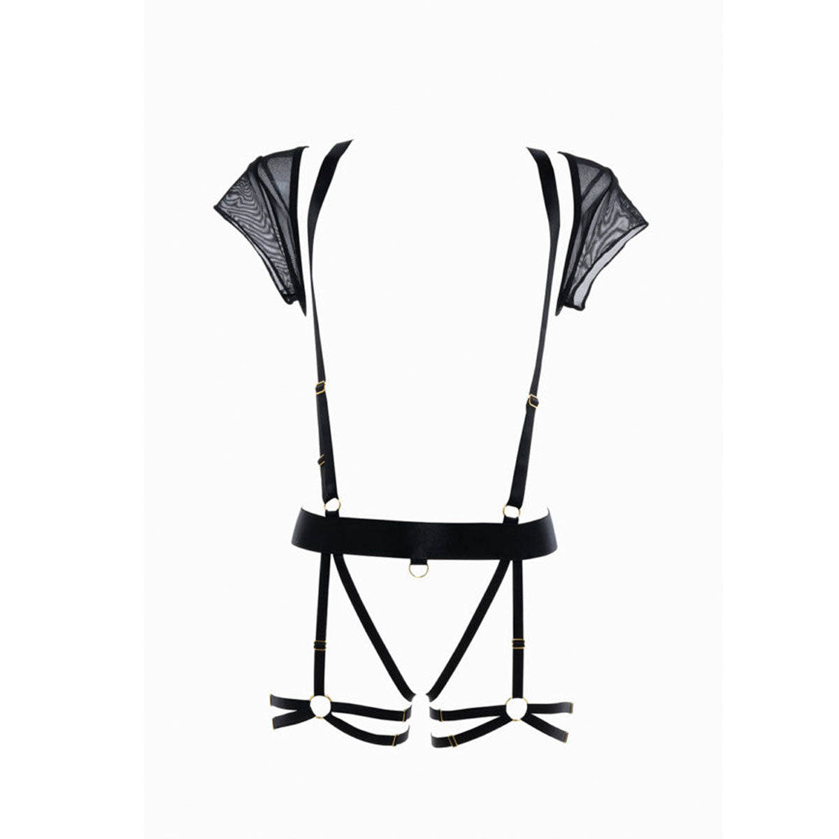 Adore by Allure - St. Tropez Babe - Suspender Harness Teddy - Black - OS