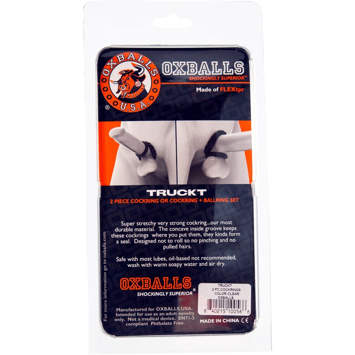 Oxballs Truckt Cockring Set – Clear