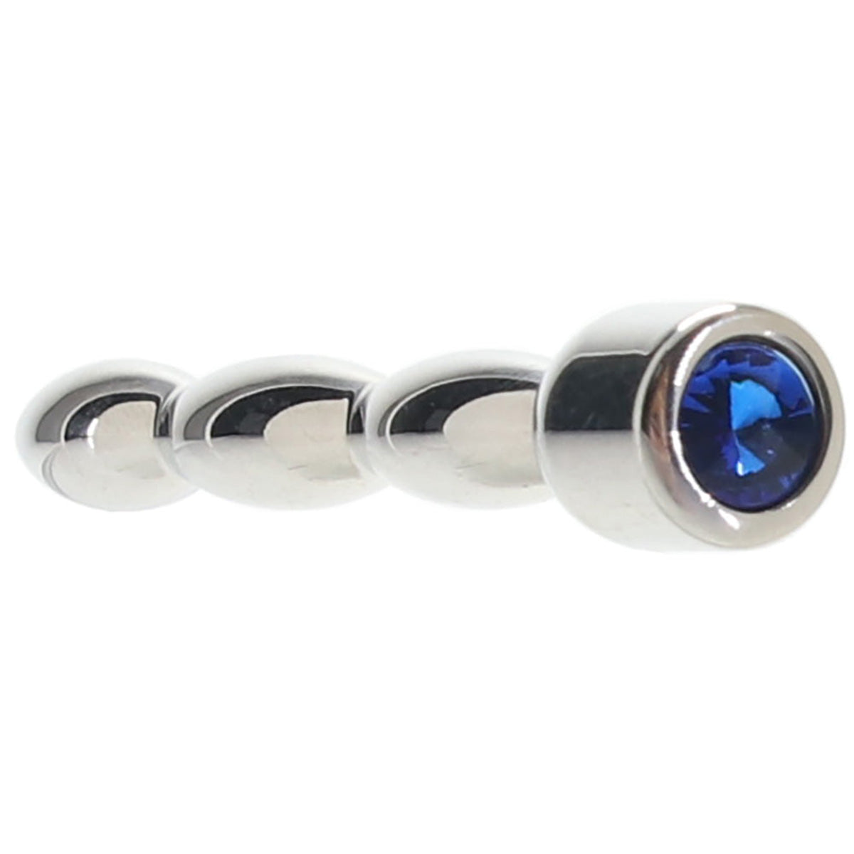 Blue Line 2“ Stainless Steel Bling Bling Wavy Penis Plug