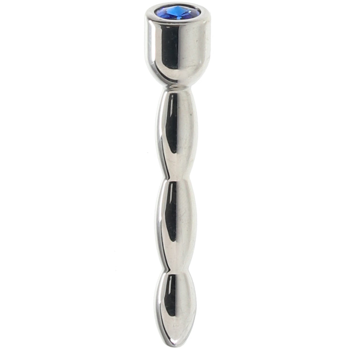 Other Brands Blue Line 2“ Stainless Steel Bling Bling Wavy Penis Plug