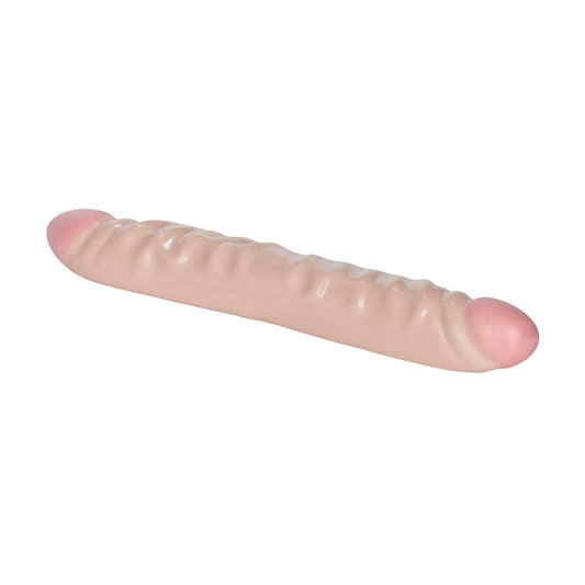 CalExotics® Ivory Duo - Veined Double Ended Dong
