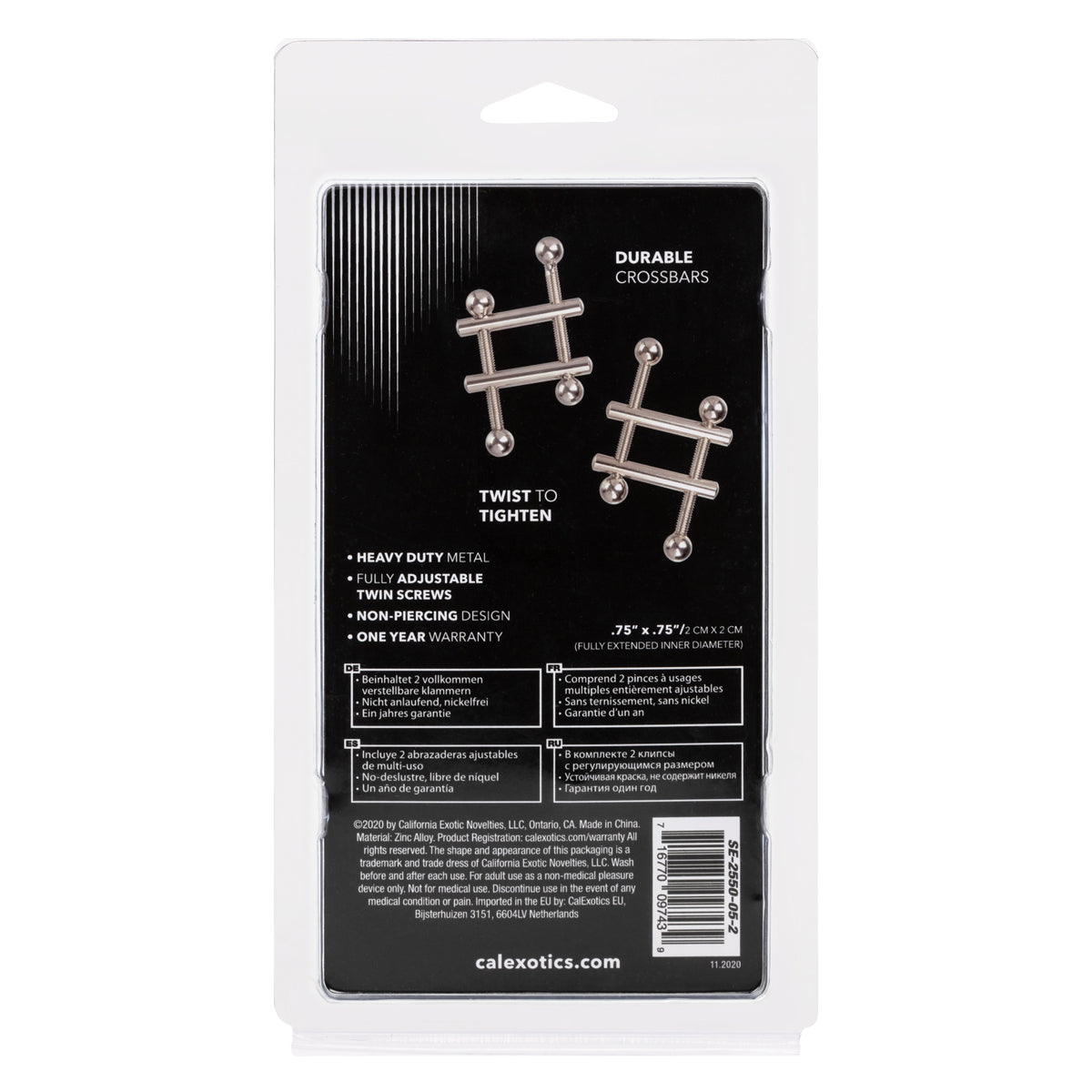 CalExotics® Nipple Grips – Crossbar Nipple Vices