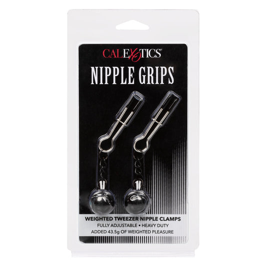 CalExotics® Nipple Grips – Weighted Tweezer Nipple Clamps