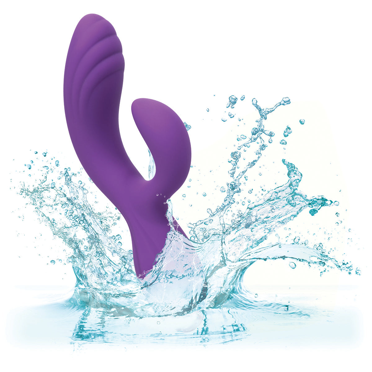 CalExotics® – Stella – Liquid Silicone - “C” Curve Vibrator - Purple