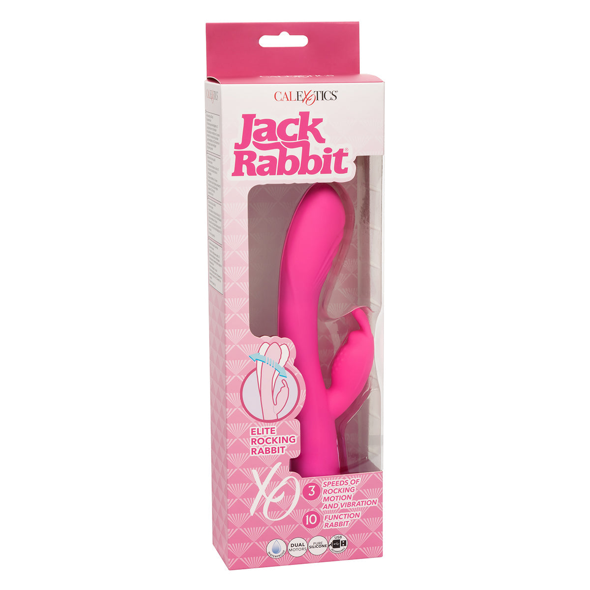 CalExotics® Jack Rabbit Elite Beaded G Rabbit – Pink