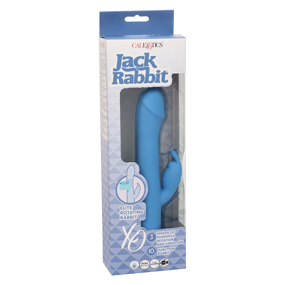 CalExotics® Jack Rabbit Elite Suction Rabbit – Blue
