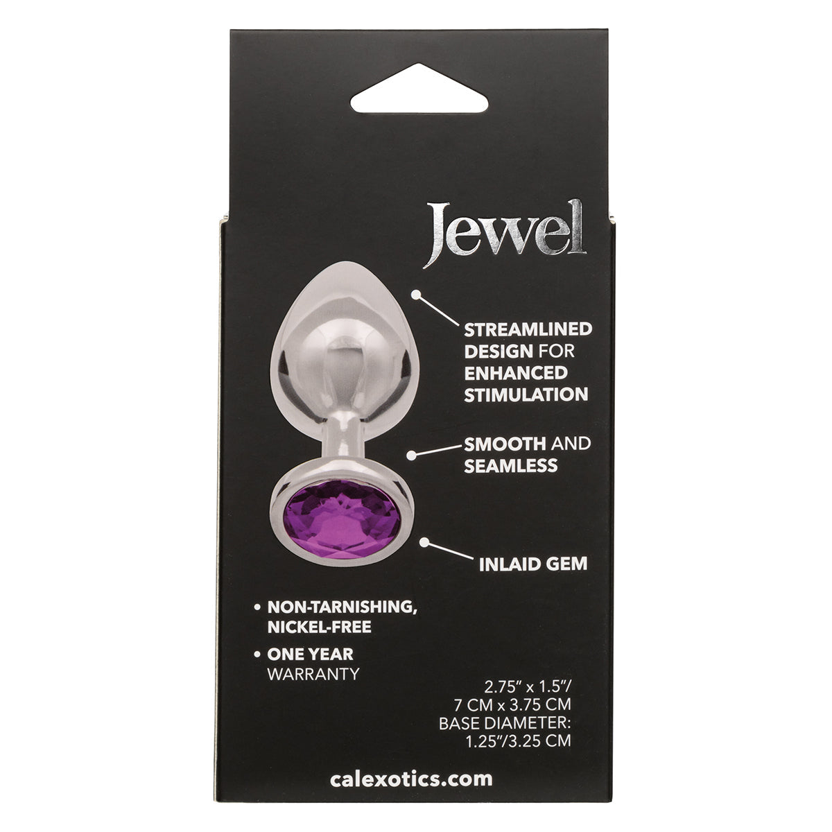 CalExotics® Jewel Large Amethyst Plug- Amethyst