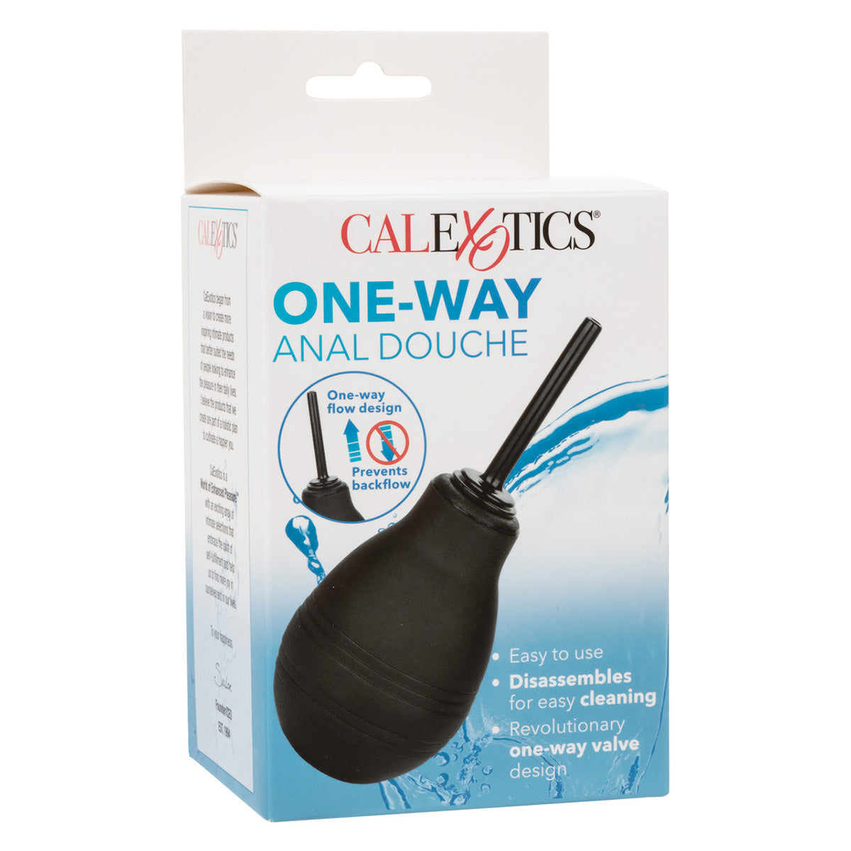 CalExotics® One Way Anal Douche - Black
