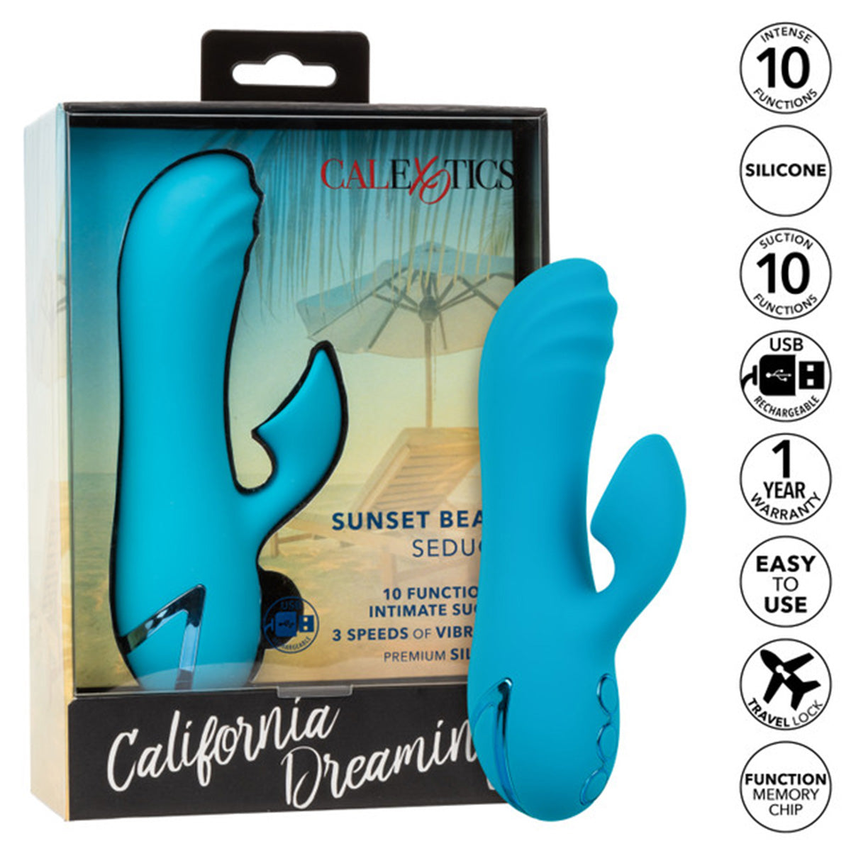 CalExotics® California Dreaming Sunset Beach Seducer - Blue