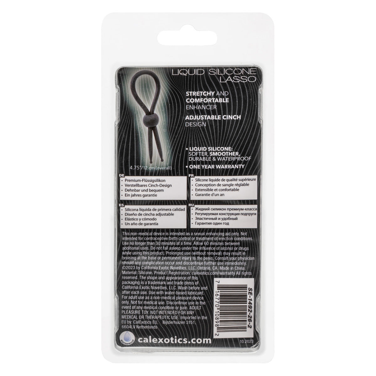 CalExotics® Alpha Liquid Silicone Lasso - Black