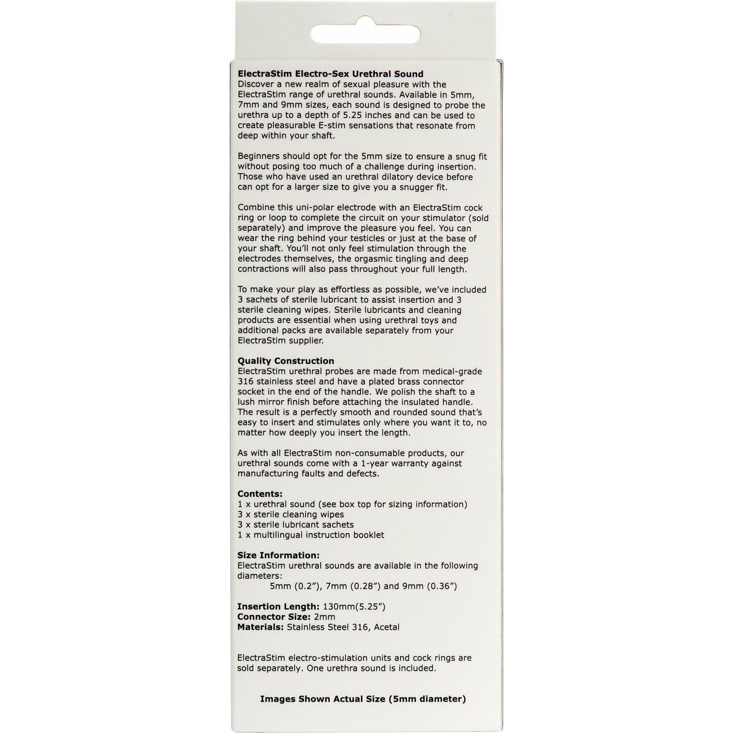 ElectraStim 5mm Eurethral Probe