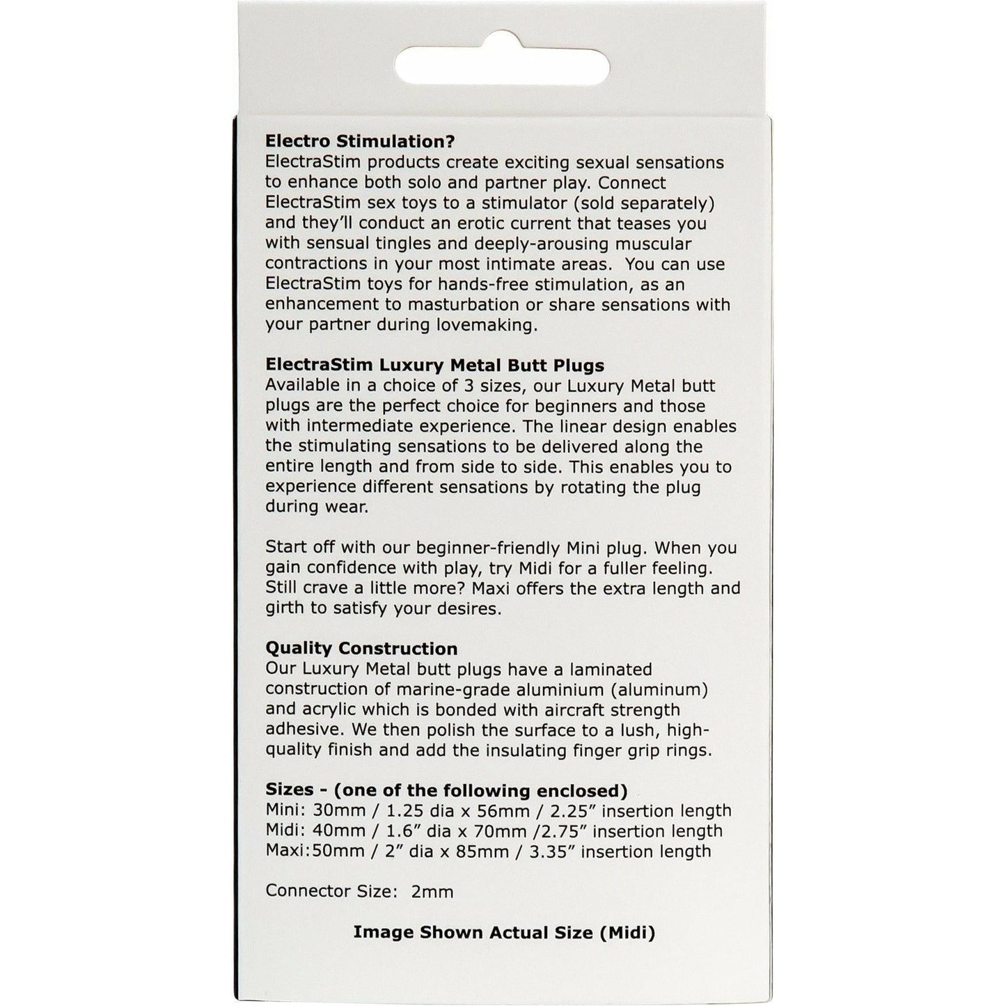 ElectraStim Midi Electro-Sex Butt Plug