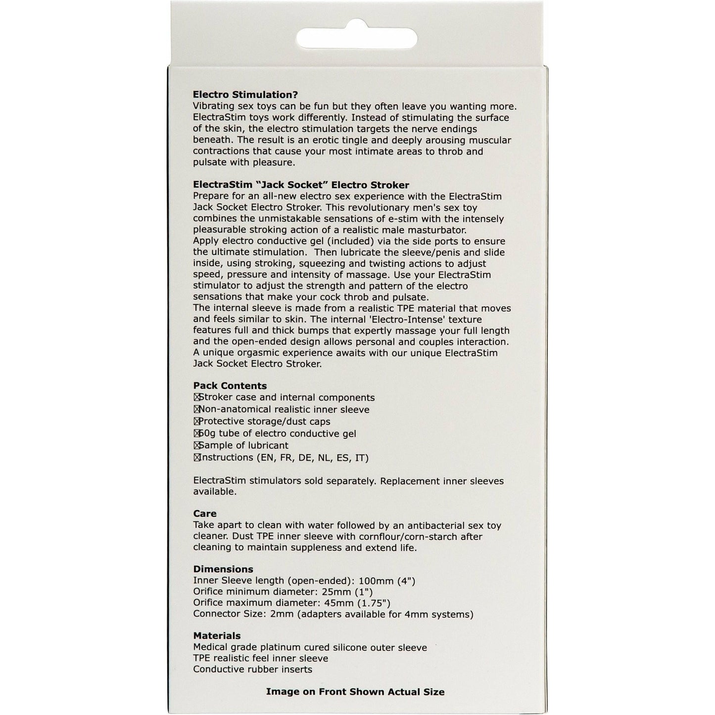 ElectraStim Jack Socket Electro-Sex Stroker