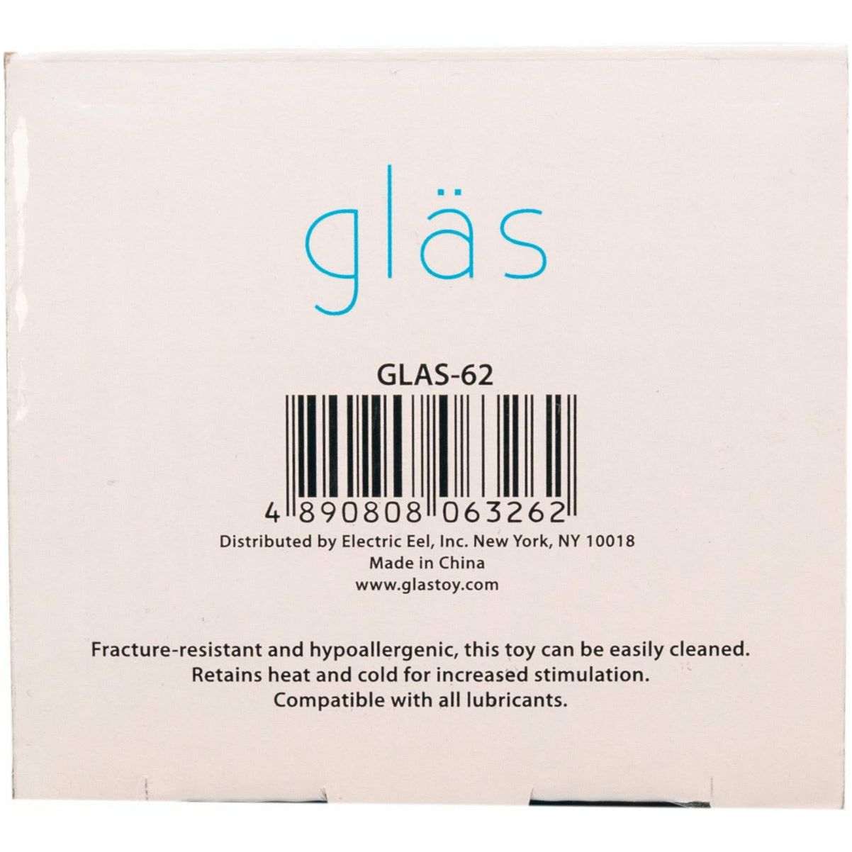 Glas Amethyst Rain Butt Plug – Clear