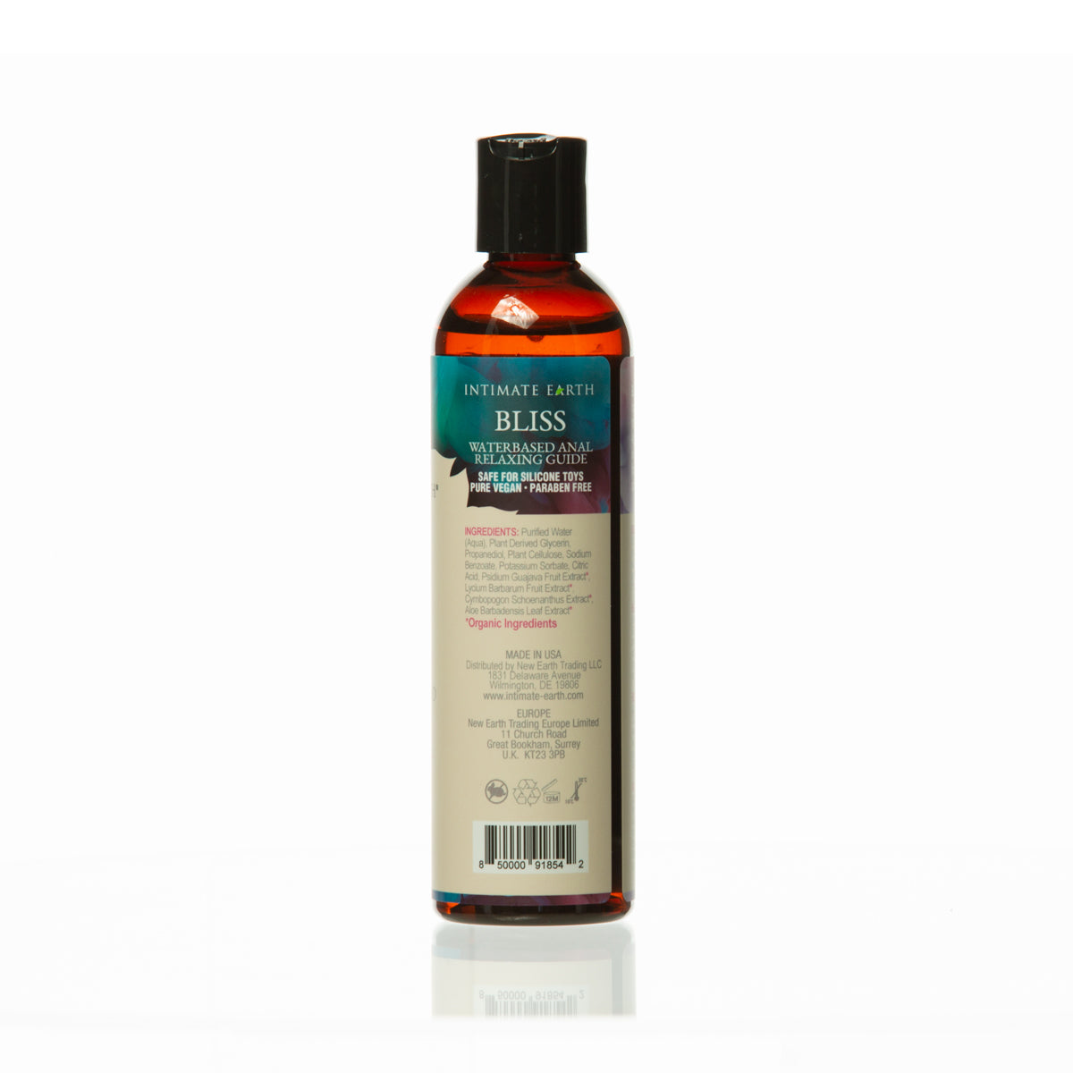 Intimate Earth Bliss Anal Relaxing Water Based Glide – 240ml/8oz