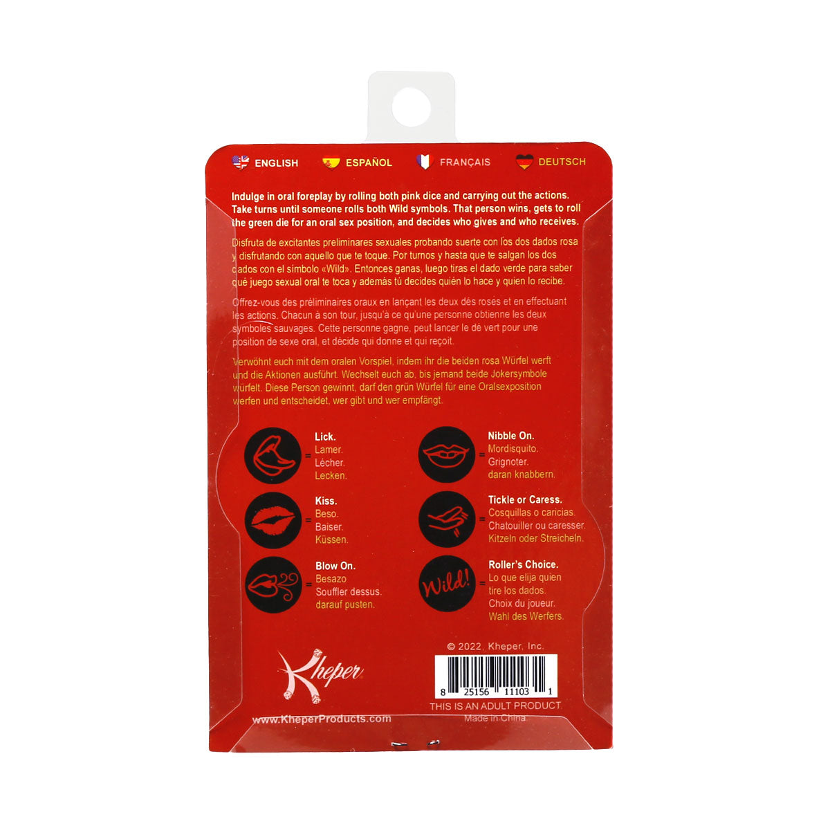 Kheper Games - Glow-In-The-Dark Oral Sex Dice