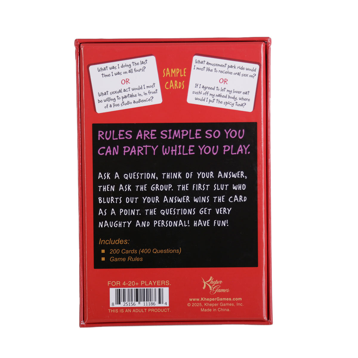 Think Like A Slut – The Party Game for Slutty Men and Women