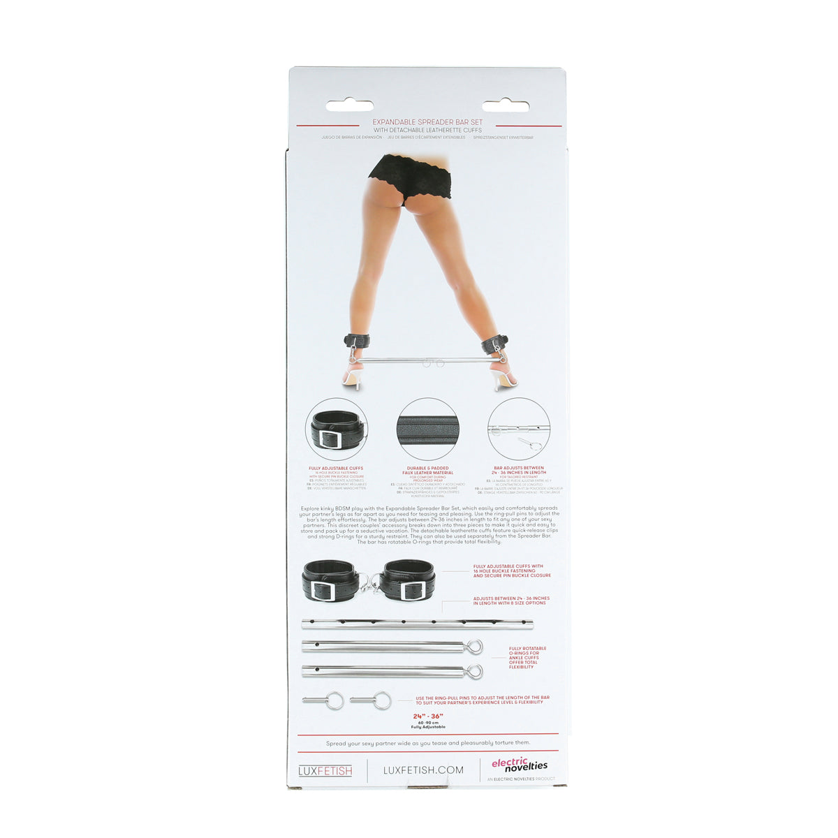 Lux Fetish Expandable Spreader Bar Set