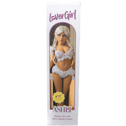 DreamBabe Dolls Hornie Sensiskin Love Doll Ashli 4ft 11in. Vanilla with Silver Hair