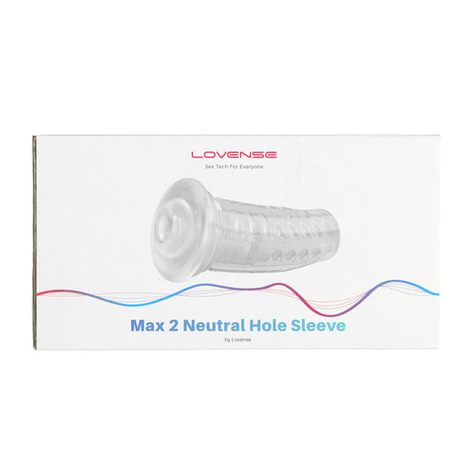 LOVENSE - Max 2 Neutral Hole Sleeve - Clear