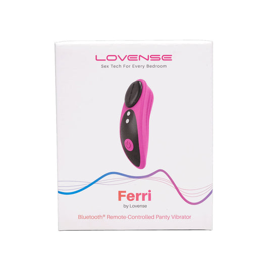 LOVENSE - Ferri Bluetooth Remote-Controlled Panty Vibrator - Pink
