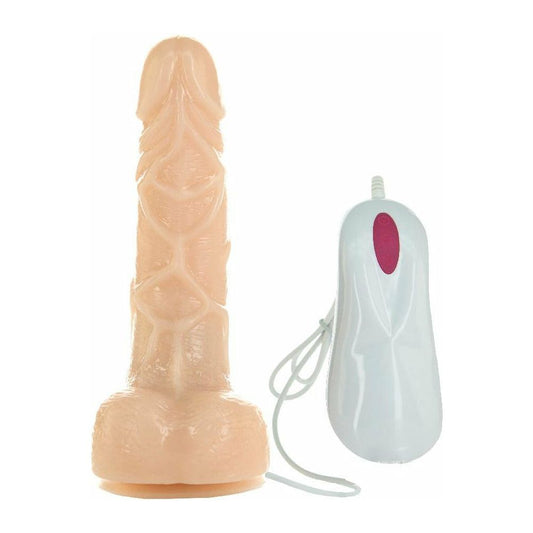 Pure Love® -  Lil’ Larry Rotating Vibrating Dong with Wired Remote