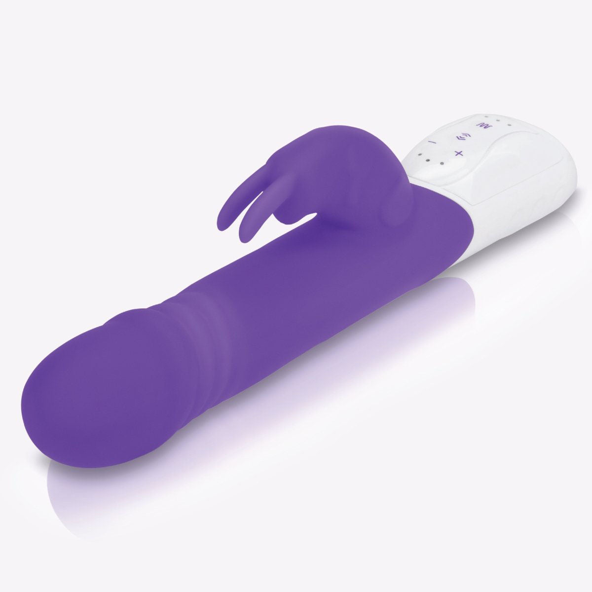 Rabbit Essentials Rechargeable Thrusting Rabbit - Hot Purple
