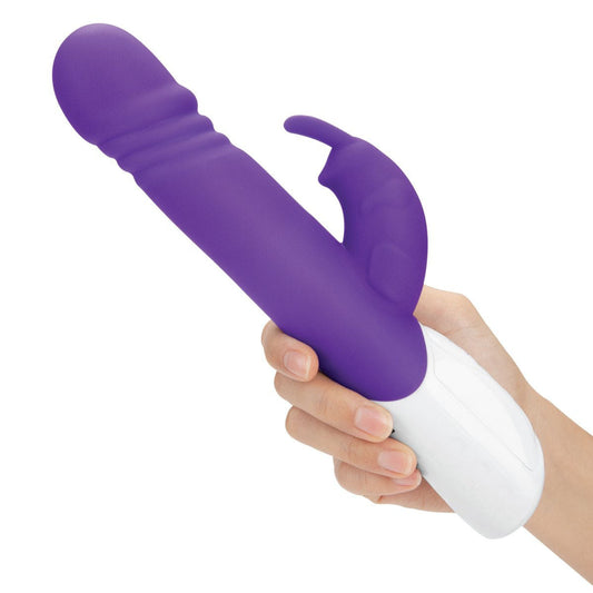 Rabbit Essentials Rechargeable Thrusting Rabbit - Hot Purple