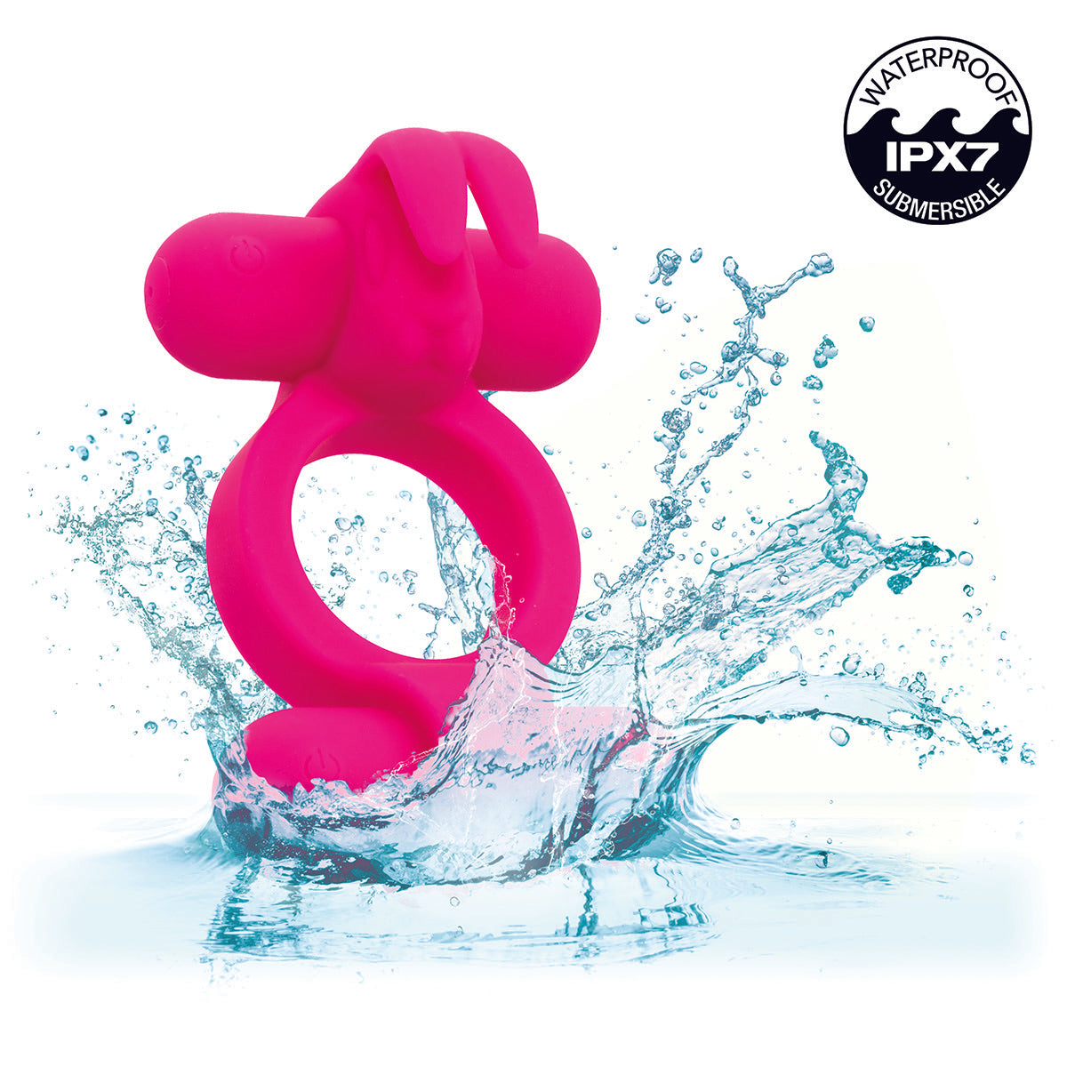 CalExotics® Silicone Rechargeable Rockin Rabbit – Pink