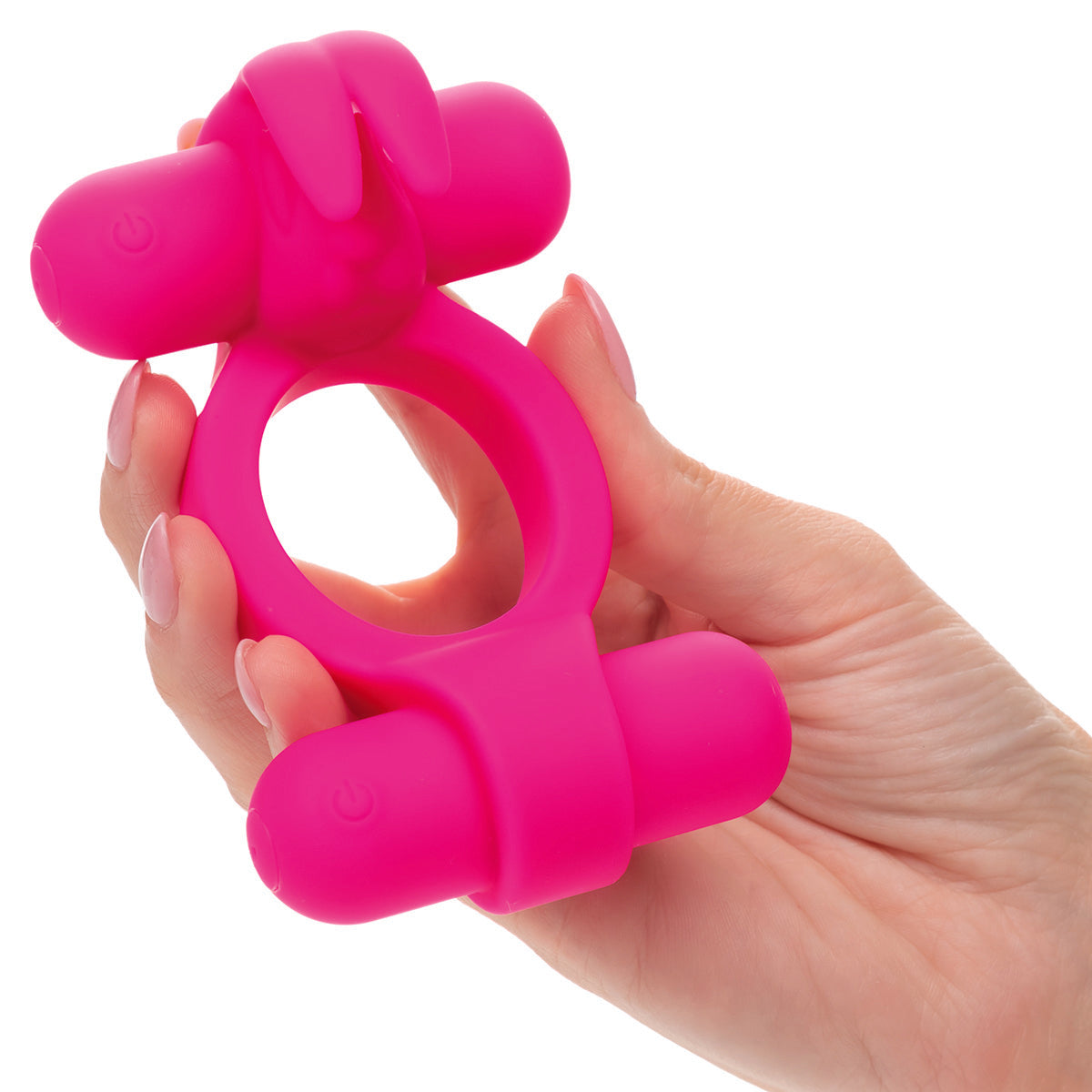 CalExotics® Silicone Rechargeable Rockin Rabbit – Pink