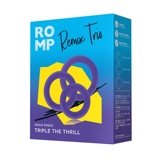 ROMP® - Remix Trio Male Rings - Violet
