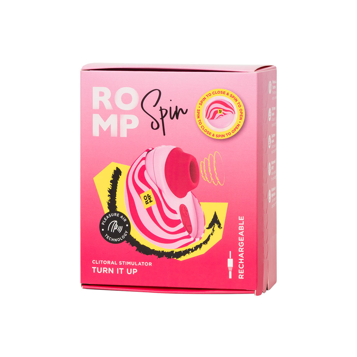 ROMP® Spin Clitoral Stimulator - Candy Stripe
