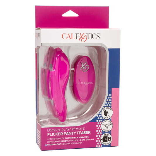 CalExotics® - Lock-N-Play Remote Flicker Panty Teaser – Pink