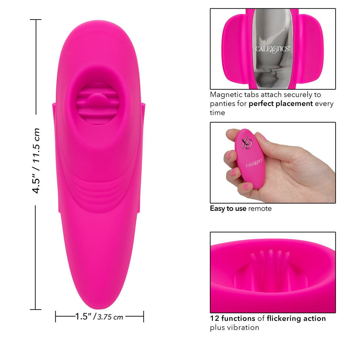 CalExotics® - Lock-N-Play Remote Flicker Panty Teaser – Pink