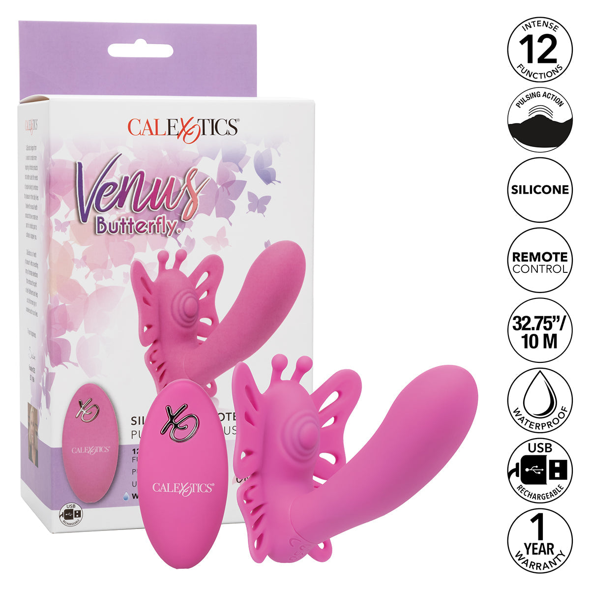 CalExotics® - Venus Butterfly Silicone Remote Pulsating G