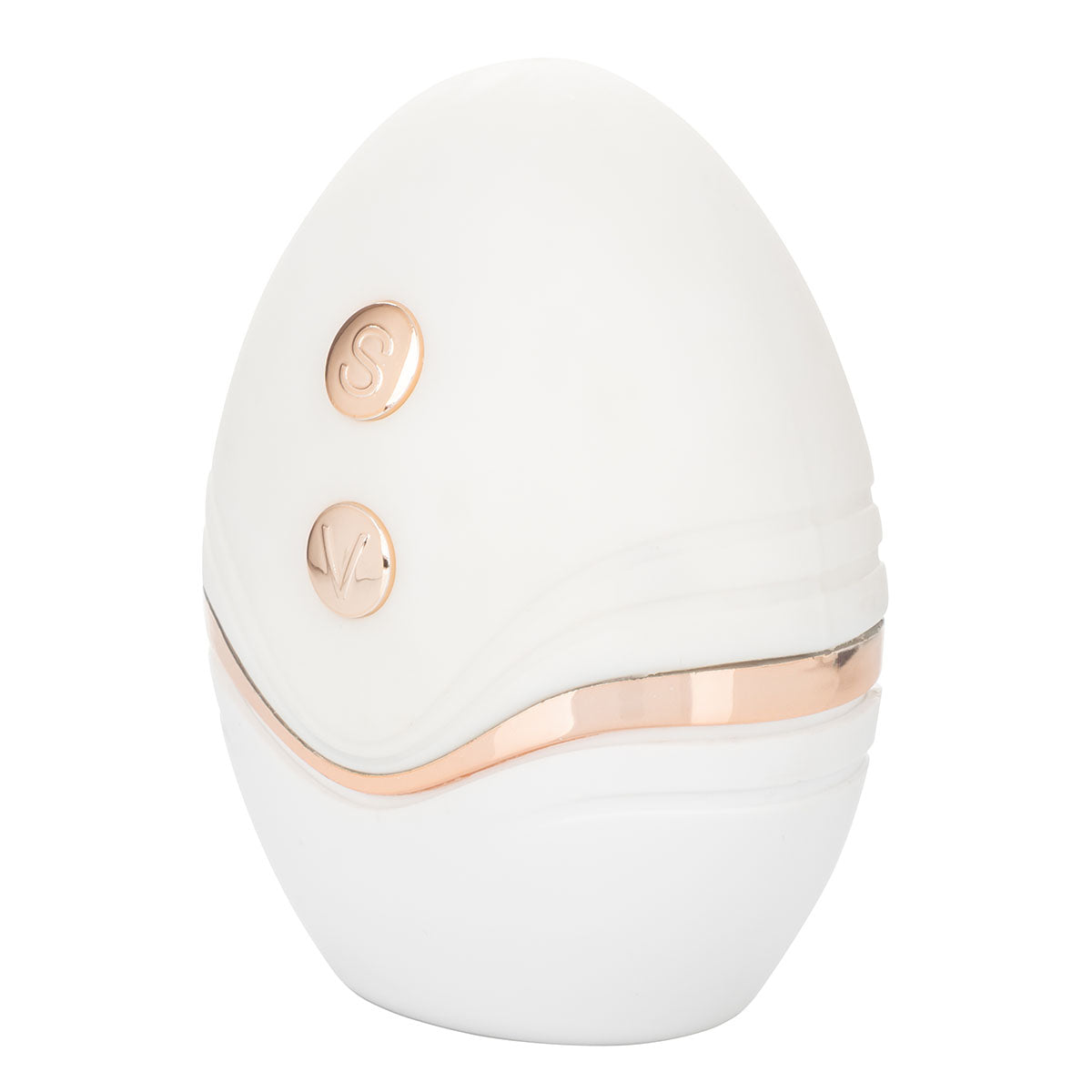 CalExotics® Empowered Palm Pleasure Goddess – Suction Vibrator – White